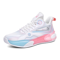 Chaussures de basketball pour hommes respirantes avec semelle extérieure en caoutchouc antidérapante, idéales pour l'entraînement en hiver, printemps et été, en maille, profil bas, en stock