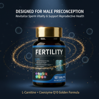Complément de fertilité masculine pour la santé des spermatozoïdes, comprimés de L-Carnitine et CoQ10, formule premium pour la santé reproductive masculine