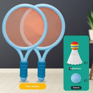 Raquette de tennis éducative <span class=keywords><strong>pour</strong></span> enfants débutants, jouet en plastique/PE, modèle 008, <span class=keywords><strong>pour</strong></span> la maternelle, l'extérieur, l'interaction parent-enfant - Product Image 6