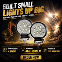 Feux antibrouillard LED super lumineux de 4 pouces pour machines agricoles avec homologation ECE R10 IP68, feux de travail tout-terrain pour camions 4x4, accessoires d'éclairage automobile 12V 24V