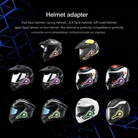 Helm Motor Seri A3 dengan Headset & Interkom Nirkabel, Lampu RGB yang Dapat Disesuaikan, Desain Mikrofon Ganda, Bersertifikasi CE & Baterai