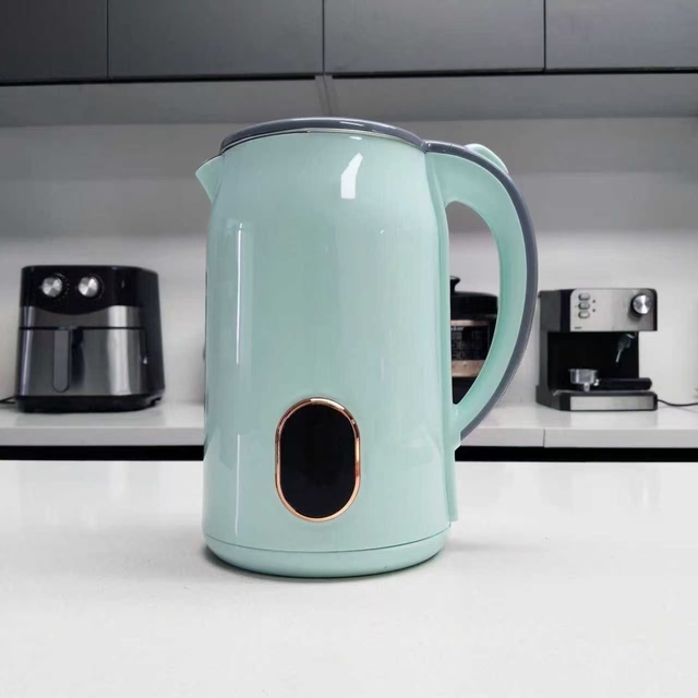 Chinese Brand Household Kitchen Appliances Button-operated Green Model with a Large Capacity Easy to Operate Electric Kettle