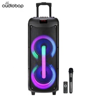 Enceinte de fête professionnelle en gros avec machine karaoké, batterie rechargeable 60W 11.1V, microphone sans fil BT5.0 et télécommande
