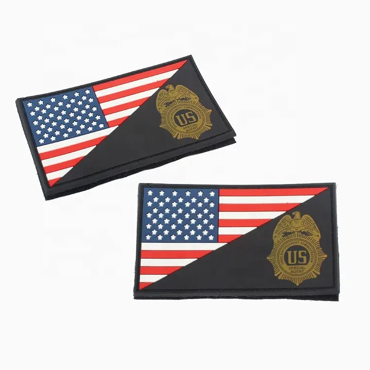 US Army Military Badge Commercio All'ingrosso Su Ordinazione USA Flag Patch per le Uniformi