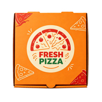 SP4990 Cajas de Embalaje para Pizza al por Mayor, Cajas para Comida Rápida, Cajas de Cartón Corrugado, Caja para Pizza con Logotipos