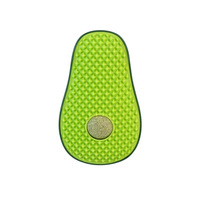 Tapis de léchage pour chat en silicone en forme d'avocat avec boule de catnip remplaçable, jouet texturé pour l'alimentation lente et la dentition des chatons