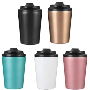 350ml Reusable Wholesale Bulk Stainless Steel Coffee Insulated Thermal Mug Cup With Lid Vendor