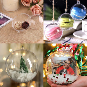 Clear Acrylic Christmas <b>Balls</b> 4 5 6 7 8 9 10 12 15.6 20Cm Hanging Ornament Round Plastic <b>Ball</b> For Holiday Decoration - Product Image 5