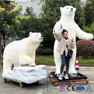 リアルなアニマトロニクスホッキョクグマ-展示、エンターテインメント、学校、モール、博物館のためのリアルなロボット北極圏の動物 - Product Image 4