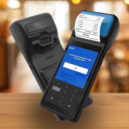 Pos Terminals 16GB Android Portable Barcode Scanner 5 Inch Screen Pos System With Printer Wireless Handheld Pos Terminal