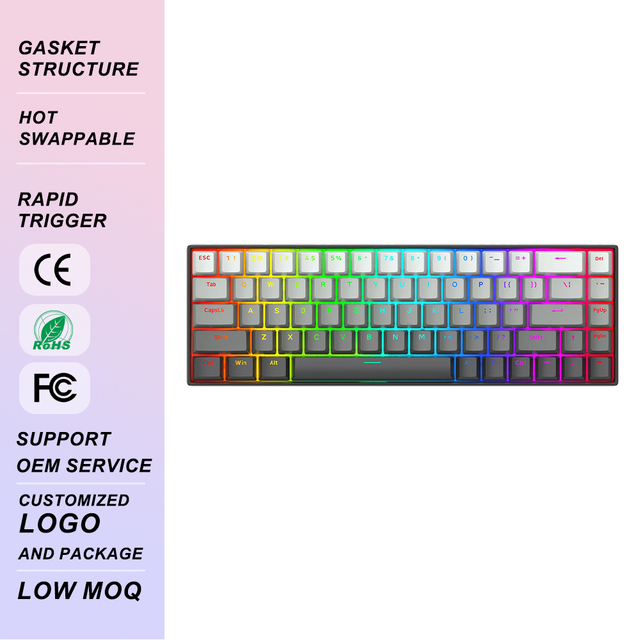 Mechanical Keyboard Wired 60%  Keys RGB Backlight  Rapid Trigger Gradient RGB  Mechanical Keyboard Gaming Keyboard