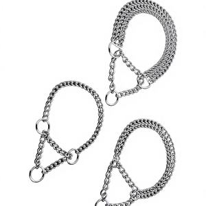 Kettenleine für Kleine Hunde Würgeketten Doppelreihige Ketten Choker-Halsband - Product Image 2