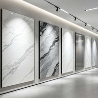 Panneau décoratif en PVC imperméable et résistant aux UV, design personnalisé, alternative au marbre, panneau en PVC pour murs