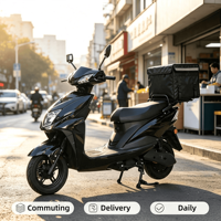 Motocicleta Eléctrica para Adultos, Scooter de Dos Ruedas, Ciclomotor para Desplazamientos, Bicicleta Eléctrica de Alta Resistencia, Venta al Por Mayor