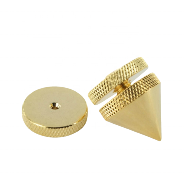 Custom CNC Machined Brass Speaker Feet Audio Isolation Feet