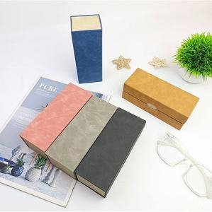 Étui à <span class=keywords><strong>lunettes</strong></span> haut <span class=keywords><strong>de</strong></span> gamme à double couche, design minimaliste, grande capacité <span class=keywords><strong>de</strong></span> rangement, étui à <span class=keywords><strong>lunettes</strong></span> portable <span class=keywords><strong>pour</strong></span> hommes et femmes, myopie - Product Image 2