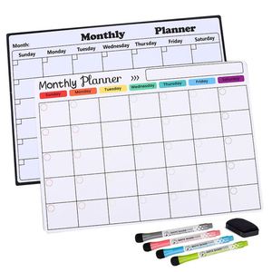 Pizarra Magnética Personalizable para Refrigerador, con Material PET <span class=keywords><strong>y</strong></span> Metal, para Planificación Semanal <span class=keywords><strong>y</strong></span> Mensual, con Función de Borrado en Seco - Product Image 2