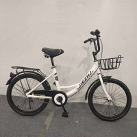 Vélo de ville à vitesse unique 20 pouces pour adulte, confortable, prix d'usine, avec panier en acier et support, nouveau modèle