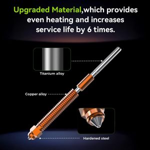 หัวฉีดเครื่องพิมพ์ 3 มิติ Creality ขนาด 0.4 มม. อะไหล่โลหะสำหรับ K2 Plus Hi Combo Hotend รุ่น 500010-04 - Product Image 4