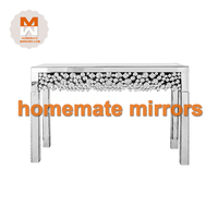 Nouvelle table console en diamant broyé avec miroir pour salon