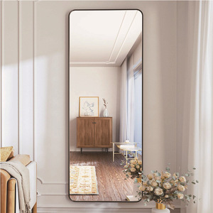 Espejo de Cuerpo Entero Rectangular, Cristal de 6.0mm, Montaje en Pared, Diseño Minimalista, Uso Doméstico - Product Image 1