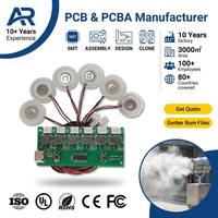 Placa de control PCBA de alta capacidad con 4/6 boquillas para humidificador mediano, con protección de circuito, certificación FCC/CE, fabricada en fábrica.