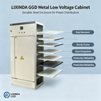 Armoire de batterie télécom extérieure LIXINDA IP55 en acier galvanisé, boîtier vide, coffret de distribution GGD, taille personnalisée