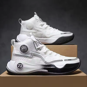 Basketball Shoes Men's Women's High Top <b>Lace</b> <b>Boots</b> Sneakers Stretch New Comfortable Sports Basketball Shoes Outdoor Sports Shoes - Product Image 4