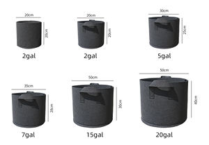 Sac de culture pour plantation de légumes, vente <span class=keywords><strong>en</strong></span> gros, bon marché, 15 gallons, sac de culture avec poignée, <span class=keywords><strong>arbre</strong></span>, graine de fruits, plantes, Pots de fleurs - Product Image 3