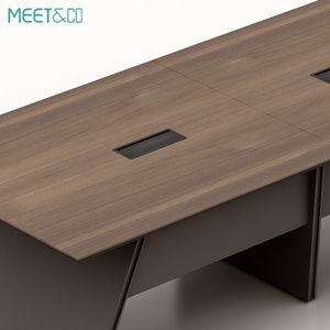 Modern Multifunction E1 MDF <b>Large</b> Conference Table for Office School Hospital Workshop Wood Furniture by Supplier - Product Image 3