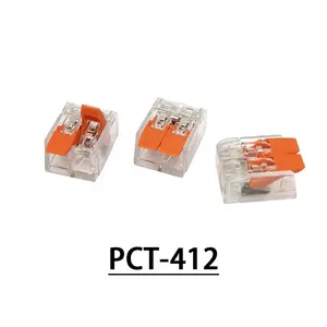 PCT-412快速电线连接器Teminator接线片32A 450V 0.14-4毫米 ^ 2弹簧紧固件接线端子组电动