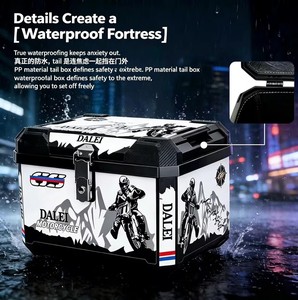 <span class=keywords><strong>Baúl</strong></span> para Motocicleta de Gran Capacidad de 65L, Caja Trasera para Casco de Motocicleta, Casco Integral - Product Image 3