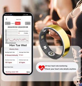 2025 трендовый водонепроницаемый IP68 MX-R217 фитнес-трекер для сна с вибрацией, интеллектуальное приложение для измерения температуры сердца - Product Image 4