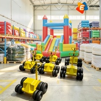 Chariot de transport gonflable pour jeux sportifs, idéal pour la location lors de fêtes, festivals et carnavals pour adultes