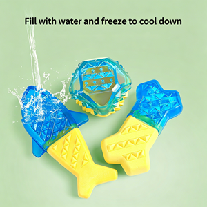 <span class=keywords><strong>Jouet</strong></span> pour chien en forme d'os rempli d'eau, résistant aux morsures, pour les molaires, en TPR, jouets à mâcher - Product Image 2