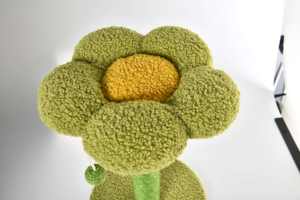 Kedi çiçek tırmalama sütunu levrek aktivite doğal <span class=keywords><strong>Sisal</strong></span> Scratcher ağacı Teaser topu oyuncak - Product Image 5