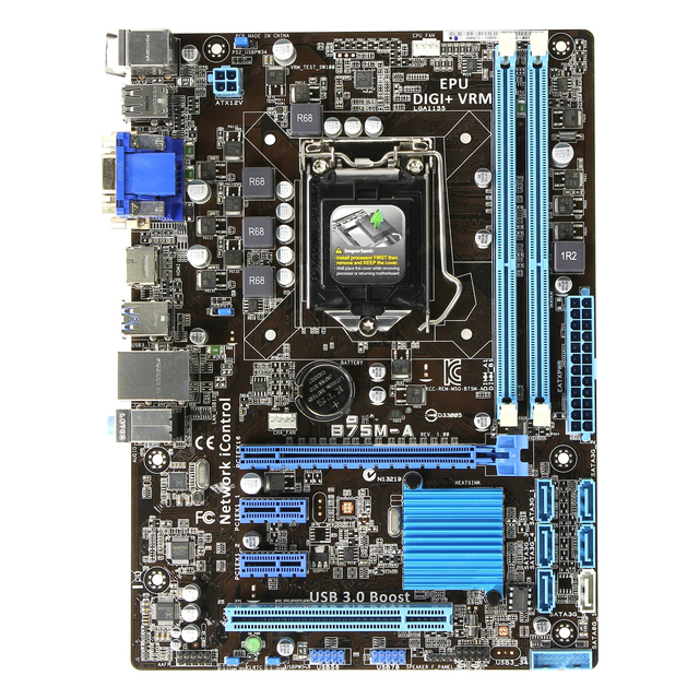 US B75M P8B75-M LX PLUS B75M-A P8B75-M LE Plus P8B75-V P8Z77-V LX2 LX LE P8H77-V Z77-A LGA 1155 DDR3 Desktop Motherboard
