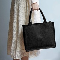 Sac cadeau personnalisé en jute pour demoiselle d'honneur, sac fourre-tout avec nom personnalisé pour la fête de mariage, sac à main en lin enduit pour elle