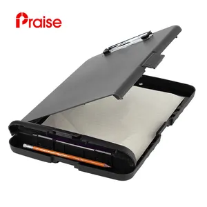 Eco friendly Plastic Storage A4 paper Foldable sublimation Nursing clipboard with storage