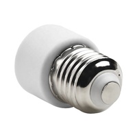 E27 blanc PP plastique Edison lumière support de lampe douille à vis adaptateur de sortie convertisseur