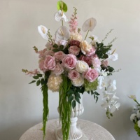 W-D061 Nouvelle Boule de Fleurs Artificielles pour Centre de Table de Mariage, Décoration de Table et Allée Florale