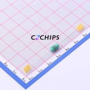 Inductor de Anillo de Color YAL0510-102K / Componente de Orificio Pasante (THT), D5xL12mm 1mH 10% 100mA 14Ohm - Product Image 1