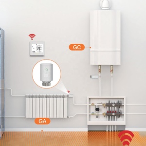 Tête de vanne <span class=keywords><strong>thermostatique</strong></span> électronique programmable WiFi Tuya, design moderne pour <span class=keywords><strong>radiateur</strong></span>, thermostat de chauffage Zigbee pour maison et hôtel - Product Image 5