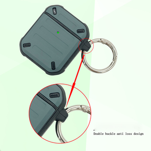 Venta al por mayor barato Sword Armor Case diseñado para <span class=keywords><strong>Airpods</strong></span> 1 2 Funda protectora resistente de cuerpo completo con mosquetón para <span class=keywords><strong>Airpods</strong></span> 1 2 - Product Image 5
