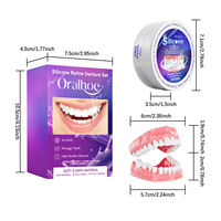 Offre Spéciale Kit de Rebasage de Prothèse Dentaire en Silicone Améliore l'Esthétique du Sourire Matériau Confortable pour Comblements