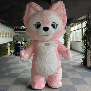 มาสคอตจิ้งจอกเป่าลมสีชมพูยาว2.6เมตร, มาสคอตคอตคอสเพลย์ตัวการ์ตูนฮาโลวีน - Product Image 1