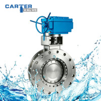 Válvula de Mariposa de Triple Desplazamiento y Triple Excentricidad, CF8, Acero Fundido, IP65, Accionamiento Eléctrico Exd, para Fluidos Ácidos, Alcalinos y Corrosivos, API 609