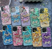 Coques de téléphone anti-chute BAILI Factory avec bracelet et accessoires 3D motif dessin animé mignon pour OPPO Realme C71/Reno 8 Pro
