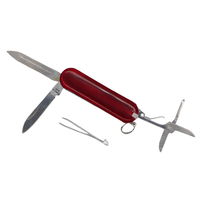 Couteau suisse miniature personnalisé avec logo, porte-clés, 5 en 1, multi-outils léger, couteau pliant, ensemble pour cadeau promotionnel