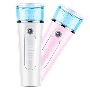 Portable Pratique Steamers Faciaux Cool Mini Vapeur Facial Nano Pulvérisateur De Brouillard Avec La Banque De Puissance